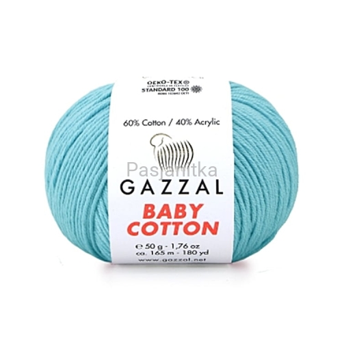 Włóczka Baby Cotton 3451 jasny turkus
