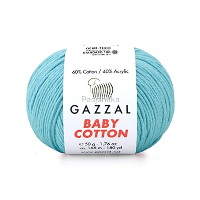 Włóczka Baby Cotton 3451 jasny turkus