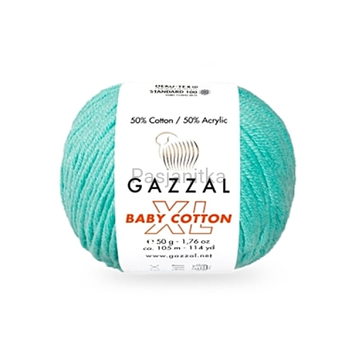 Włóczka Baby Cotton XL 3452 aqua