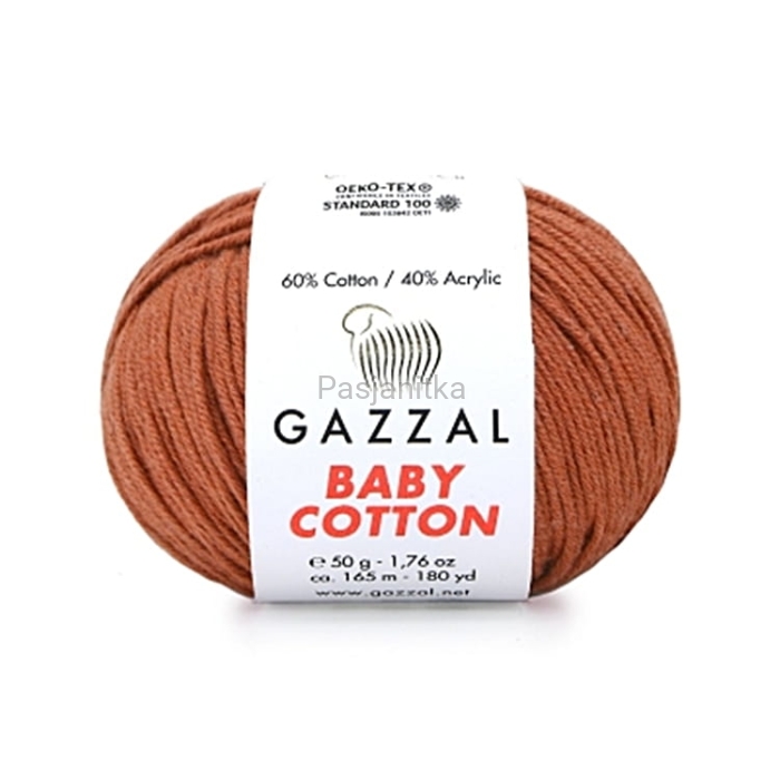 Włóczka Baby Cotton 3454 terakota