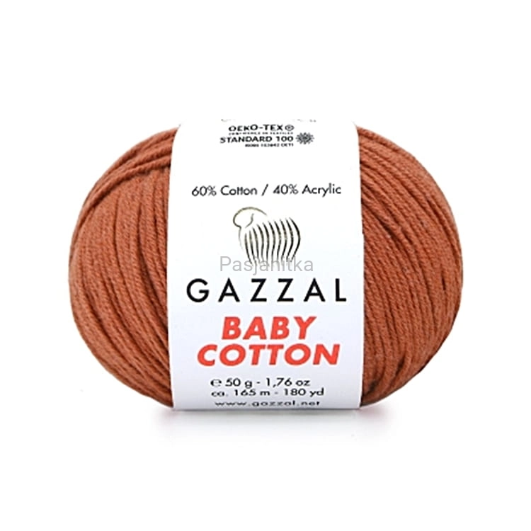 Włóczka Baby Cotton 3454 terakota