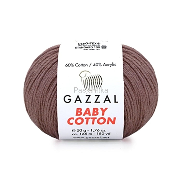Włóczka Baby Cotton 3455 brąz