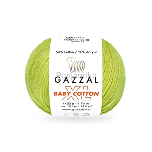 Włóczka Baby Cotton XL 3457 pistacja
