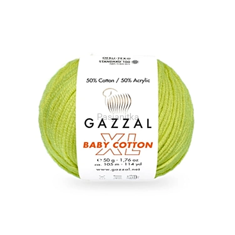 Włóczka Baby Cotton XL 3457 pistacja