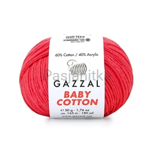 Włóczka Baby Cotton 3458 koral neon