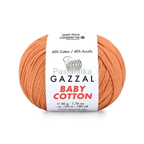 Włóczka Baby Cotton 3465 brudna brzoskwinia