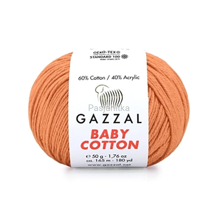 Włóczka Baby Cotton 3465 brudna brzoskwinia