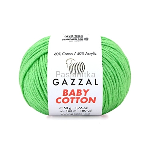Włóczka Baby Cotton 3466 seledyn