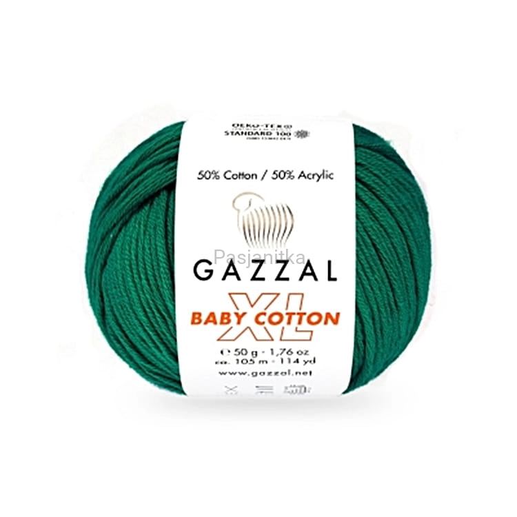 Włóczka Baby Cotton 3467 butelkowa zieleń