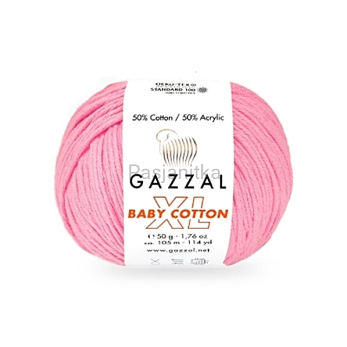 Włóczka Baby Cotton XL 3468 róż