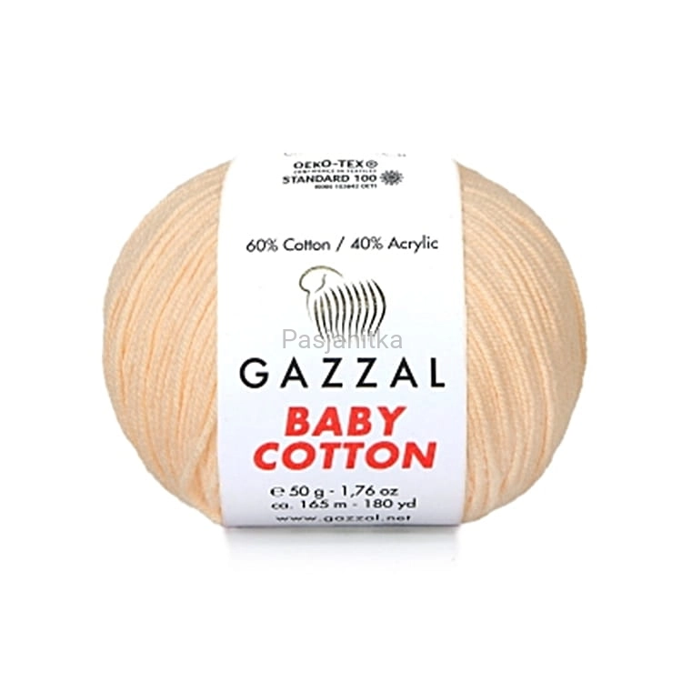 Włóczka Baby Cotton 3469 jasna morela