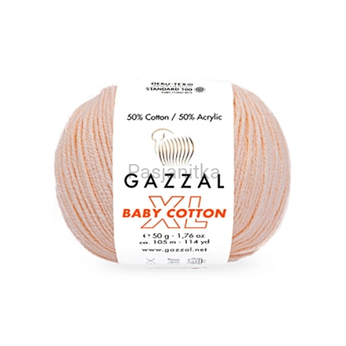 Włóczka Baby Cotton XL 3469 jasna morela