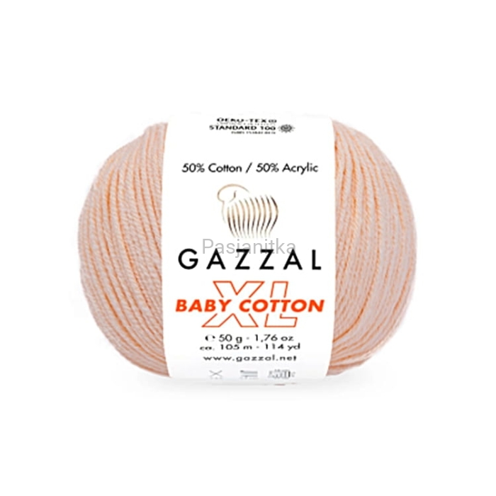 Włóczka Baby Cotton XL 3469 jasna morela