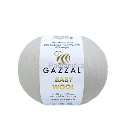 Włóczka Baby Wool 801 przełamana biel