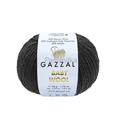 Włóczka Baby Wool 803 czarny