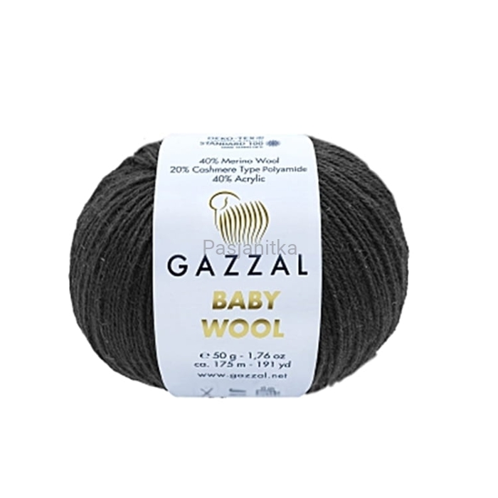 Włóczka Baby Wool 803 czarny