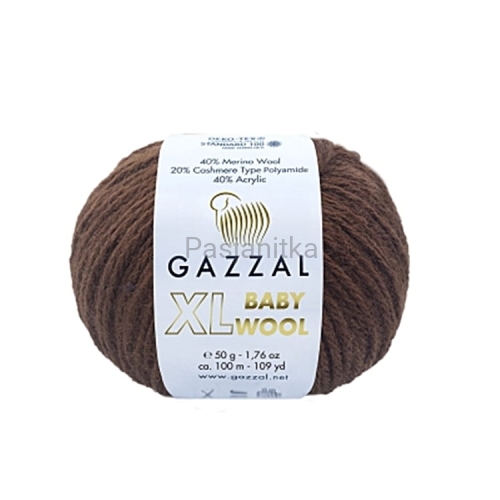 Włóczka Baby Wool XL 807 brąz