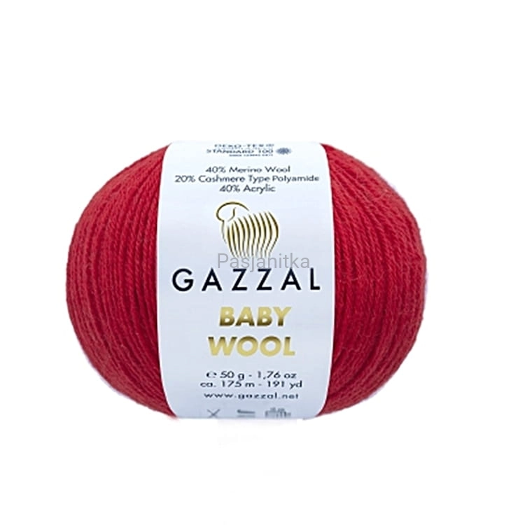 Włóczka Baby Wool 811 czerwony