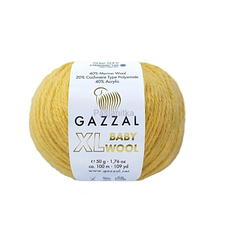 Włóczka Baby Wool XL 812 żółty