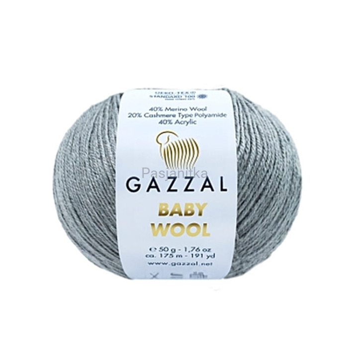 Włóczka Baby Wool 818 szary