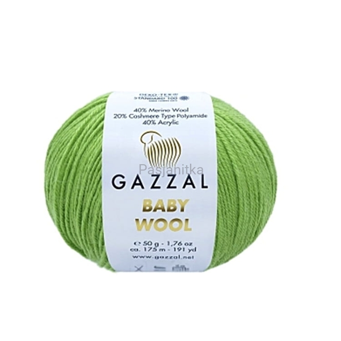 Włóczka Baby Wool 821 zielony