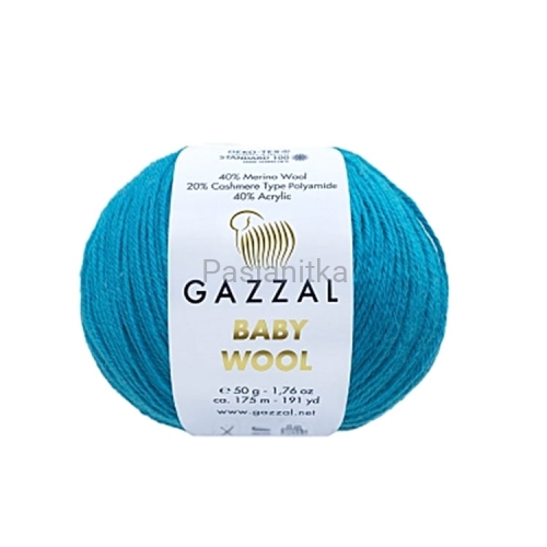 Włóczka Baby Wool 822 ciemny turkus