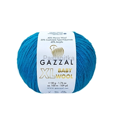 Włóczka Baby Wool XL 822 ciemny turkus