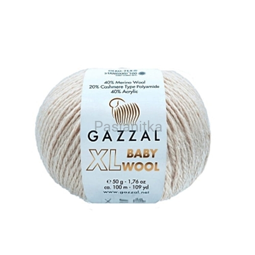 Włóczka Baby Wool XL 829 jasny beż