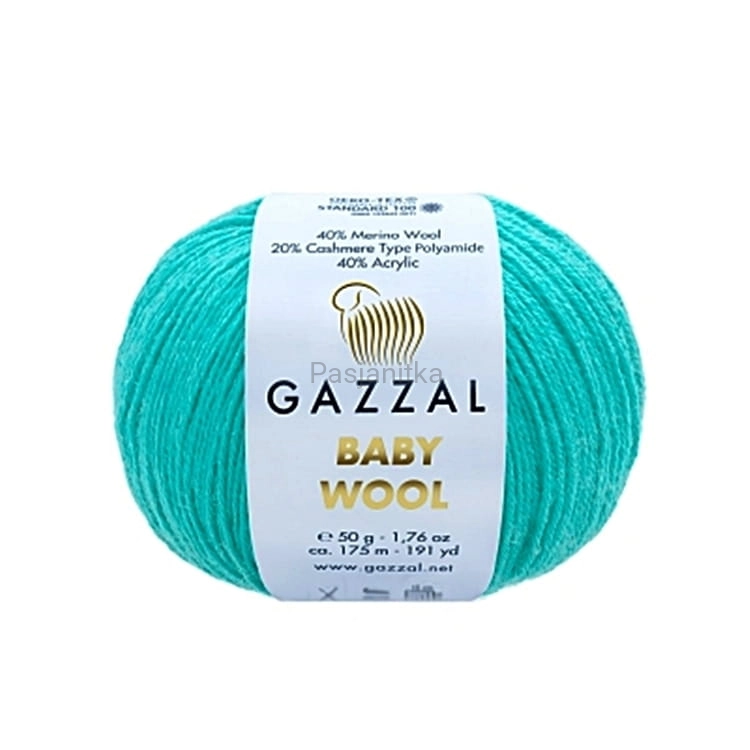 Włóczka Baby Wool 832 jasny morski