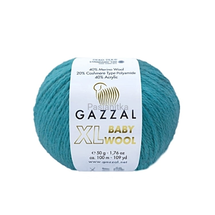 Włóczka Baby Wool XL 832 jasny morski