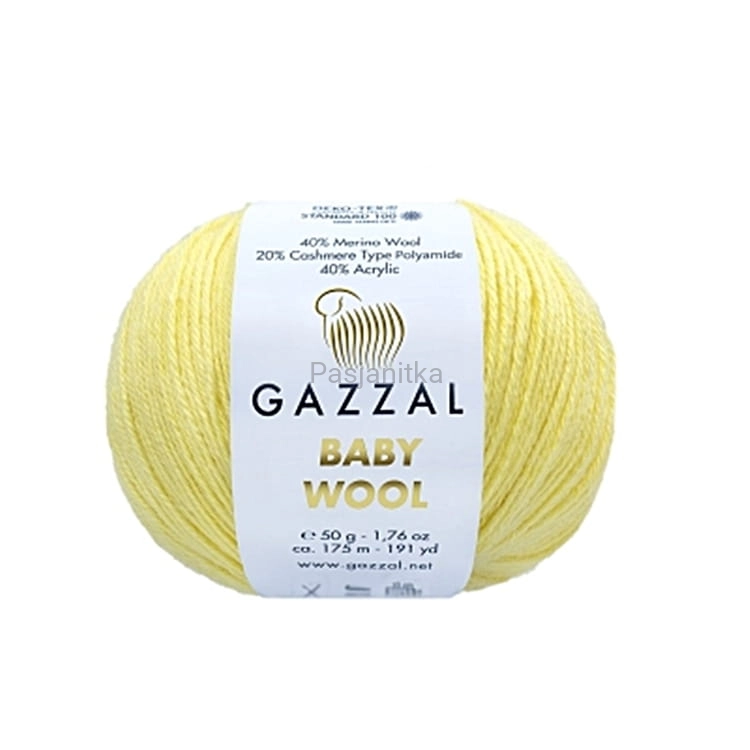Włóczka Baby Wool 833 jasny żółty