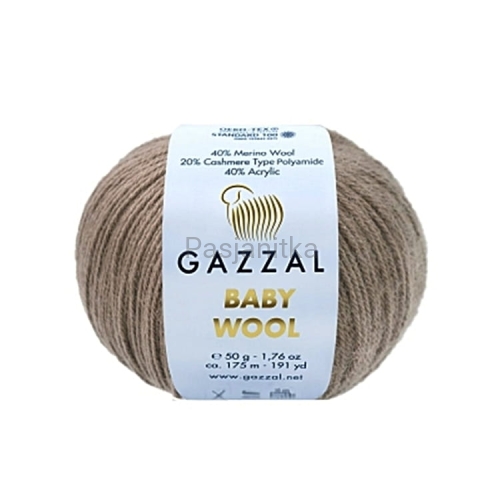 Włóczka Baby Wool 835 ciemny beż