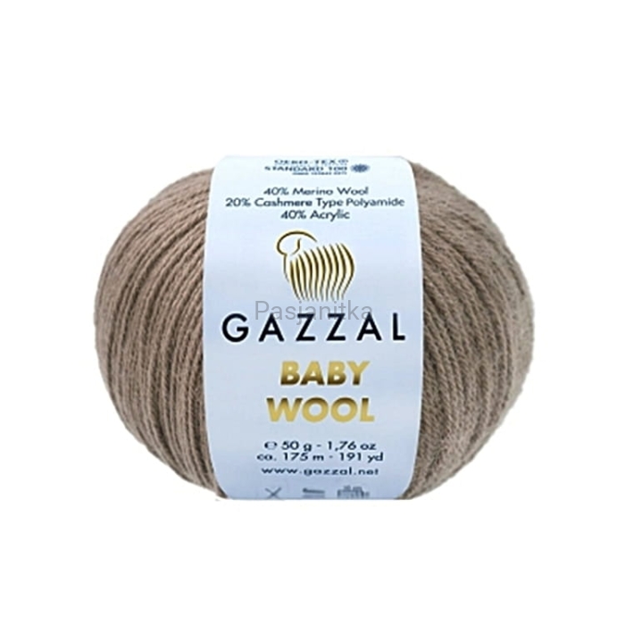 Włóczka Baby Wool 835 ciemny beż
