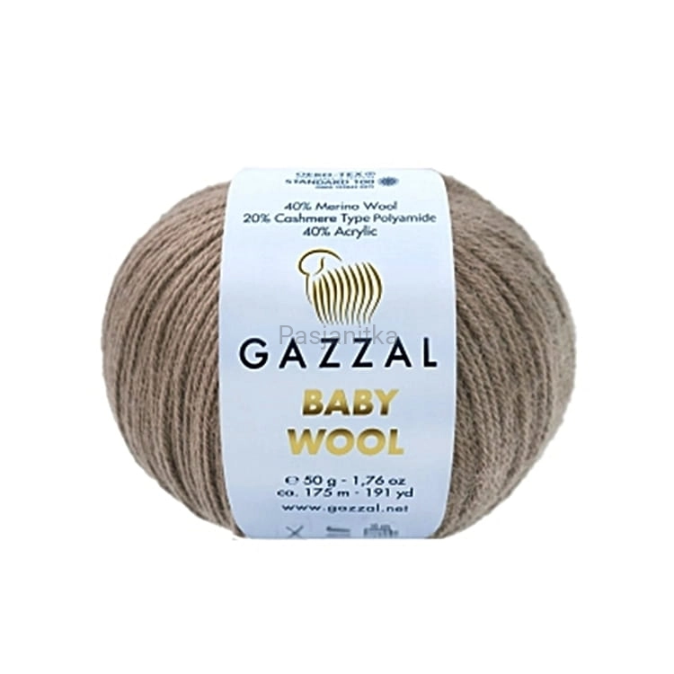 Włóczka Baby Wool 835 ciemny beż