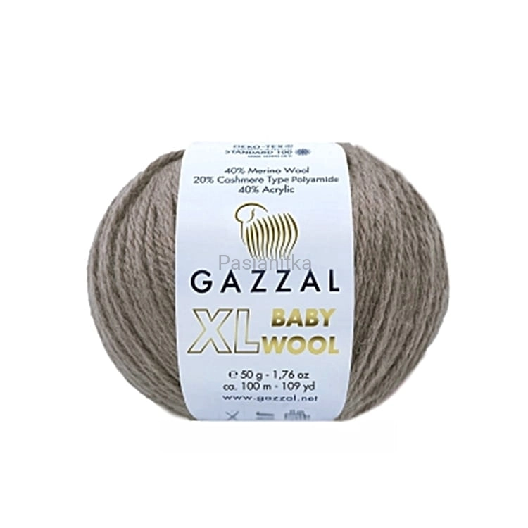 Włóczka Baby Wool XL 835 ciemny beż