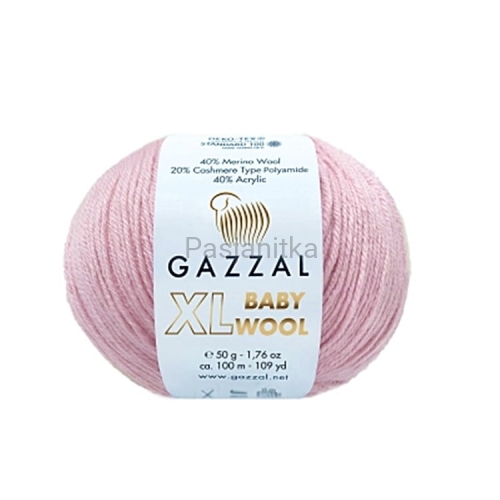 Włóczka Baby Wool XL 836 jasny róż
