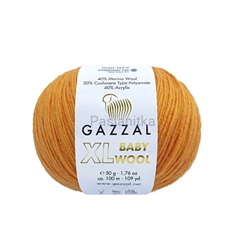 Włóczka Baby Wool XL 837 pomarańcz
