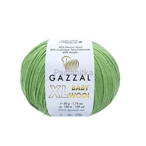 Włóczka Baby Wool XL 838 limonka