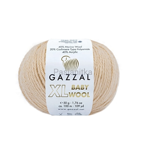 Włóczka Baby Wool XL 839 ciepły beż