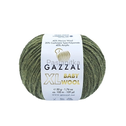 Włóczka Baby Wool XL 840 khaki