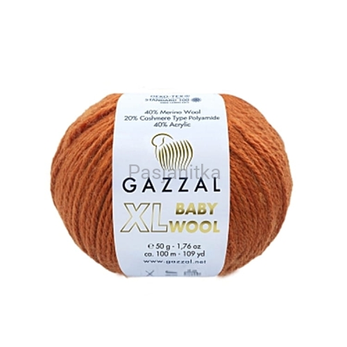 Włóczka Baby Wool XL 841 rudy