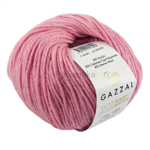 Włóczka Baby Wool XL 845 brudny róż