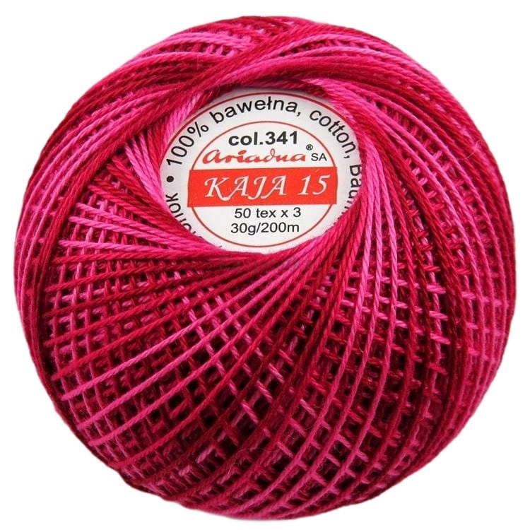 Kordonek Kaja 15 cieniowana / 341 bordo