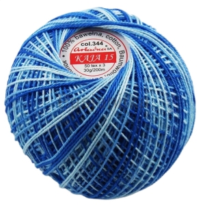 Kordonek Kaja 15 cieniowana / 344 niebieski