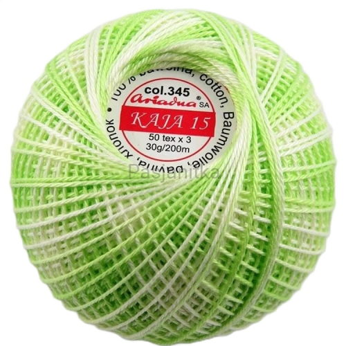 Kordonek Kaja 15 cieniowana / 345 limonka