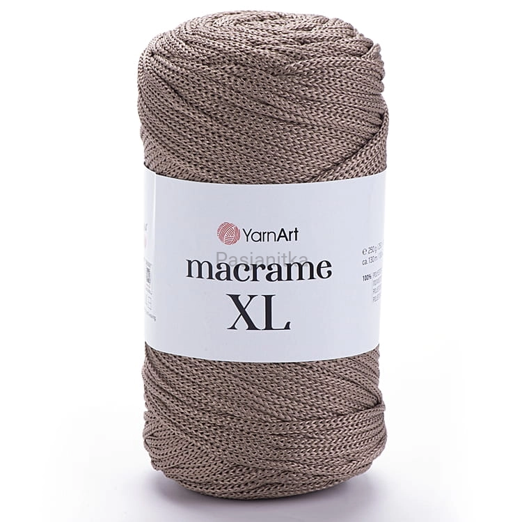 Sznurek Macrame XL 3 mm / 170 chłodny brąz