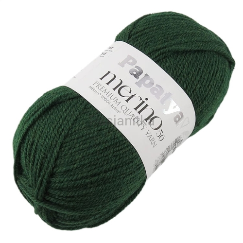 Włóczka Papatya Merino 50 / 56150 butelkowa zieleń