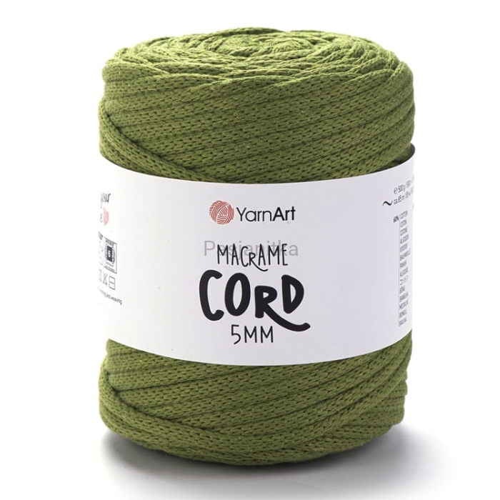 Sznurek Macrame Cord 5 mm / 787 paproć