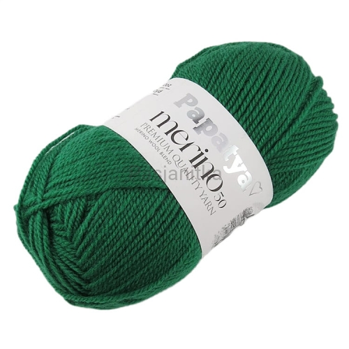 Włóczka Papatya Merino 50 / 6820 zielony