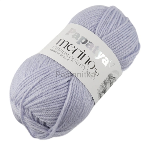 Włóczka Papatya Merino 50 / 5480 blady jasny fiolet